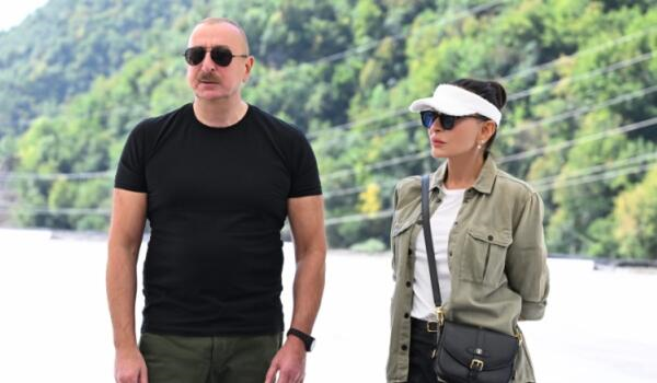 Prezident və xanımı Kəlbəcərdə...